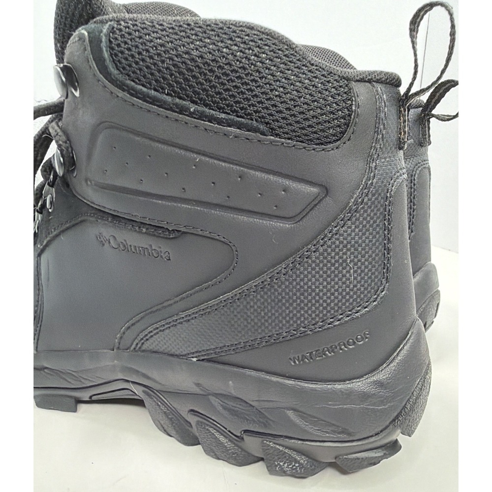 Columbia Men's Black Mid Hiking Boots Size 12 Leather Lace Up BM3970-011 - Picture 14 of 14